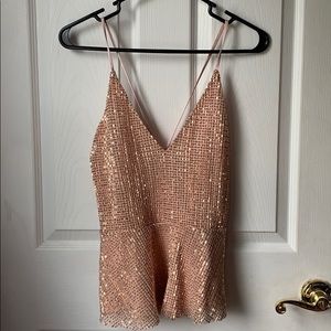 Sequin tank top